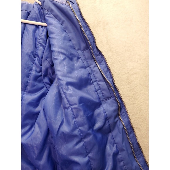 Gerry Winter Coat Girls Large Periwinkk Long Sleeve Pockets Hooded Full Zip Logo - Picture 13 of 13